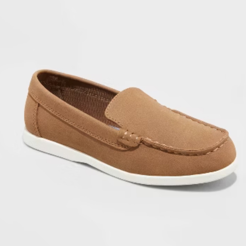Cat & Jack Kid Boys' Alden Suede Slip-On Loafers Cognac